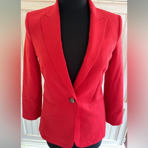 MNG Red One Button Closure Blazer - Picture 10 of 10